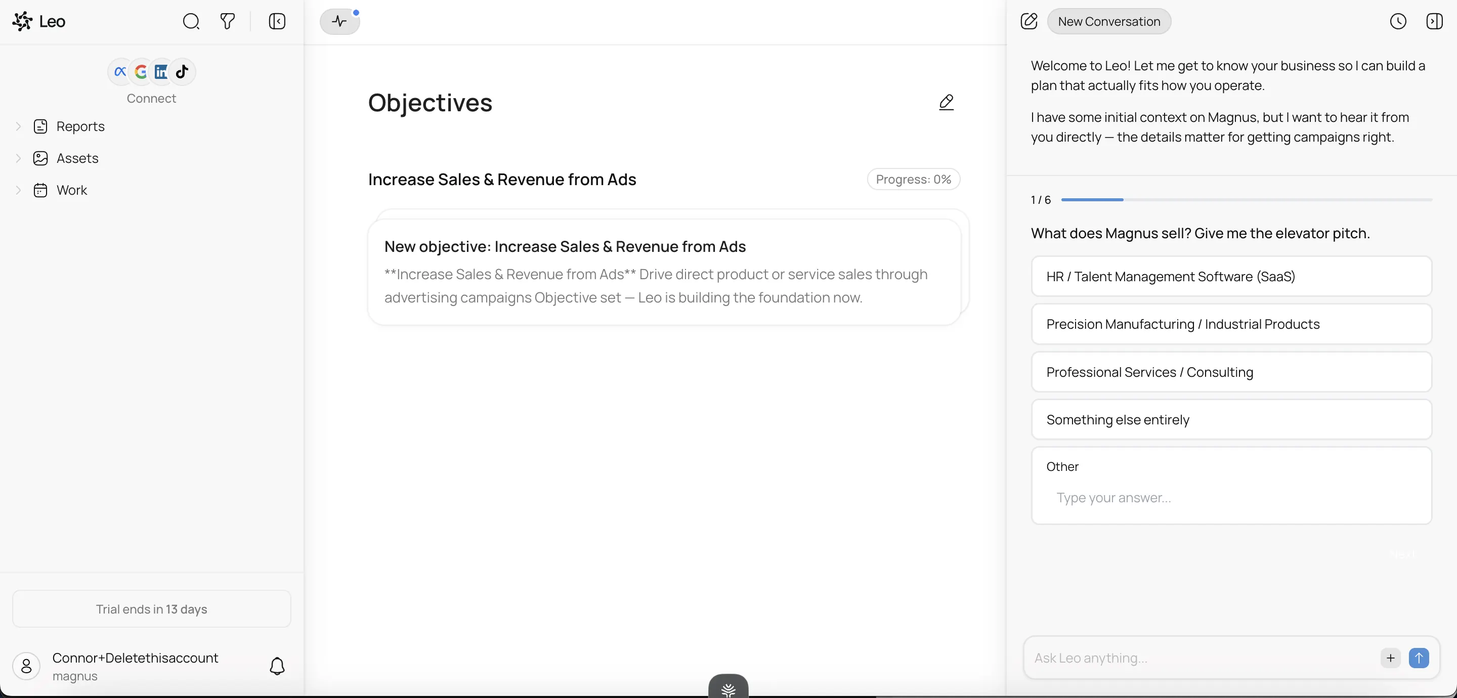Percuity objectives and chat